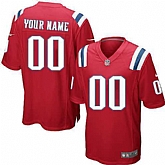 Youth Customized New England Patriots Red Team Color Nike Game Stitched Jersey,baseball caps,new era cap wholesale,wholesale hats